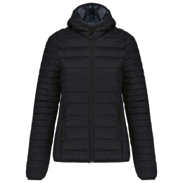 LADIES' LIGHTWEIGHT HOODED PADDED JACKET