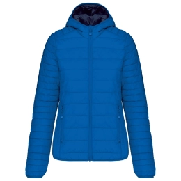 LADIES' LIGHTWEIGHT HOODED PADDED JACKET
