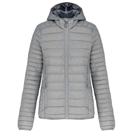 LADIES' LIGHTWEIGHT HOODED PADDED JACKET