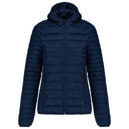 LADIES' LIGHTWEIGHT HOODED PADDED JACKET