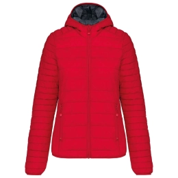LADIES' LIGHTWEIGHT HOODED PADDED JACKET