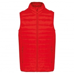 MEN’S LIGHTWEIGHT SLEEVELESS FAKE DOWN JACKET