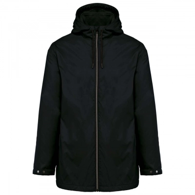 
                                                UNISEX HOODED JACKET WITH MICRO-POLARFLEECE LINING
                                                