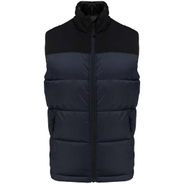 Универсальный двуцветный утепленный жилет