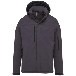 MEN'S HOODED SOFTSHELL LINED PARKA