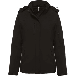 LADIES’ HOODED SOFTSHELL LINED PARKA