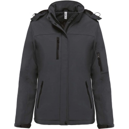 LADIES’ HOODED SOFTSHELL LINED PARKA