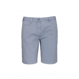 LADIES' WASHED EFFECT BERMUDA SHORTS