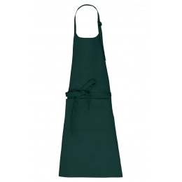 APRON WITH POCKET IN ORGANIC COTTON