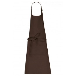 APRON WITH POCKET IN ORGANIC COTTON