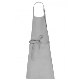 APRON WITH POCKET IN ORGANIC COTTON