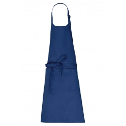 APRON WITH POCKET IN ORGANIC COTTON