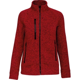 LADIES' FULL ZIP HEATHER JACKET
