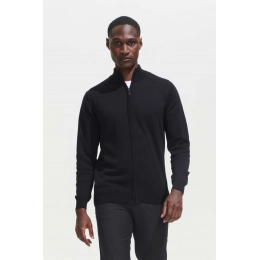 SOL'S GORDON MEN ZIPPED KNITTED CARDIGAN