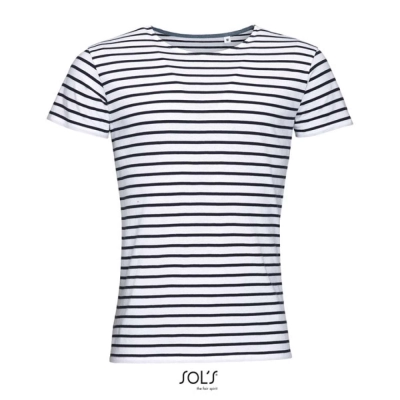 
                                            SOL'S MILES MEN - ROUND NECK STRIPED T-SHIRT
                                            