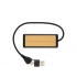 USB-хаб с двумя входами из переработанного пластика и бамбука Link RCS