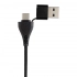 USB-хаб с двумя входами из переработанного пластика и бамбука Link RCS