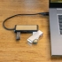 USB-хаб с двумя входами из переработанного пластика и бамбука Link RCS