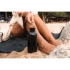 GRS RPET bottle with bamboo lid and handle