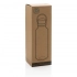 GRS RPET bottle with bamboo lid and handle