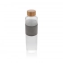 Impact borosilicate glass bottle with bamboo lid