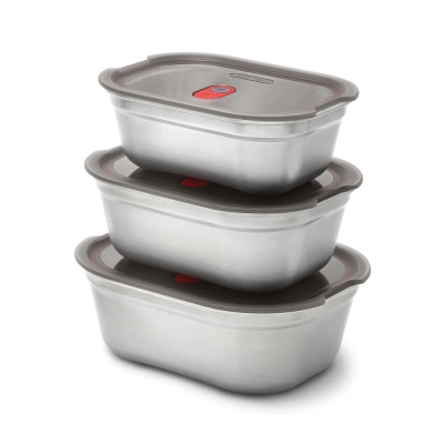 
                                                Набор контейнеров для еды Black+Blum Mealprep из 3 штук: маленький, средний, большой
                                                