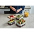 Набор контейнеров для еды Black+Blum Mealprep из 3 штук: маленький, средний, большой