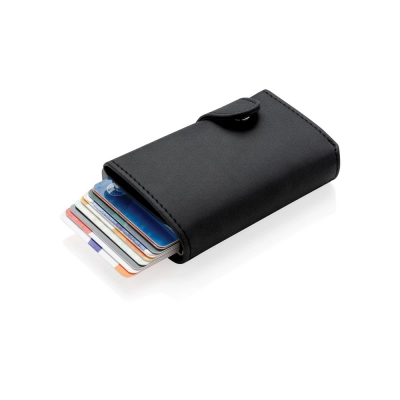 
                                                Стандартный алюминиевый держатель для карт с RFID-защитой и кошелек из искусственной кожи
                                                