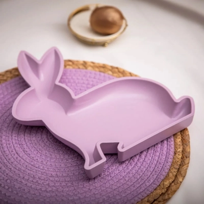 
                                            MDF decorative plate purple rabbit 23x3x29,5 cm
                                            