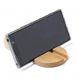 Office. Bamboo phone stand