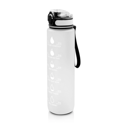 
                                            Drinkware. Sports bottle 1000 ml with motivational scale | Bennie
                                            