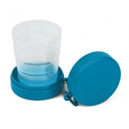 Folding cup 220 ml with carabiner