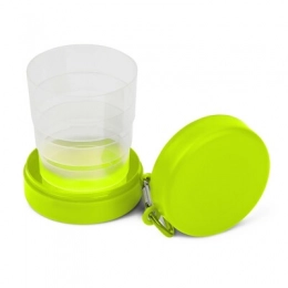 Folding cup 220 ml with carabiner