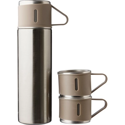 
                                                Drinkware. Thermos 420 ml, two cups 150 ml
                                                