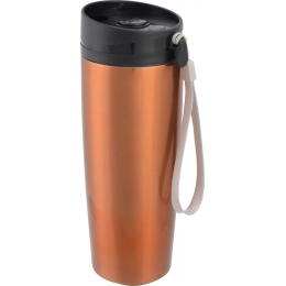 Double-walled travel mug EARLY MORNING, copper