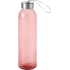 Glass bottle TAKE SMART, red