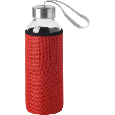 
                                                Glass bottle TAKE JUTY, red
                                                