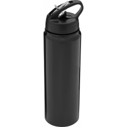 Aluminium drinking bottle SPORTY TRANSIT, black