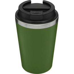 Double-walled travel mug TAKE & GO, green