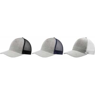 
                                            5-panel baseball cap CASUAL FIT, grey, white
                                            
