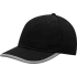 6 panel cap DETECTION, black