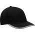 6 panel cap DETECTION, black