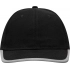 6 panel cap DETECTION, black