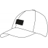 6 panel cap DETECTION, black