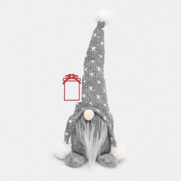 Christmas gnome FRANZ, grey