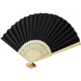 Folding fan BAMBOO COOL, black