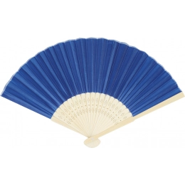 Folding fan BAMBOO COOL, royal blue