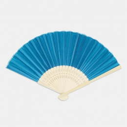 Folding fan BAMBOO COOL, light blue