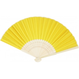 Folding fan BAMBOO COOL, yellow