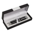 Pen set MANZONI, black, silver